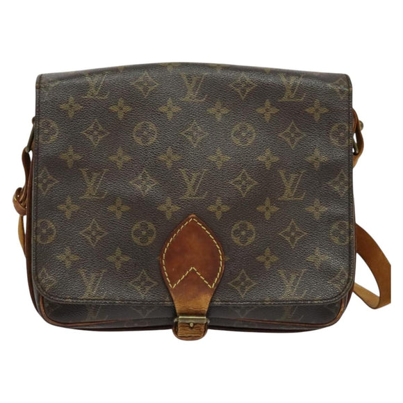 LOUIS VUITTON Monogram Cartouchiere GM Shoulder Bag M51252 LV Auth 138441