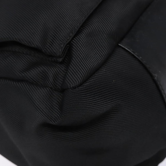 GUCCI Bamboo Hand Bag Nylon 2way Black Silver 000 2404 0509 Auth 138453