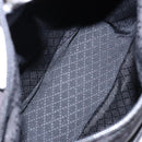 GUCCI Bamboo Hand Bag Nylon 2way Black Silver 000 2404 0509 Auth 138453-11