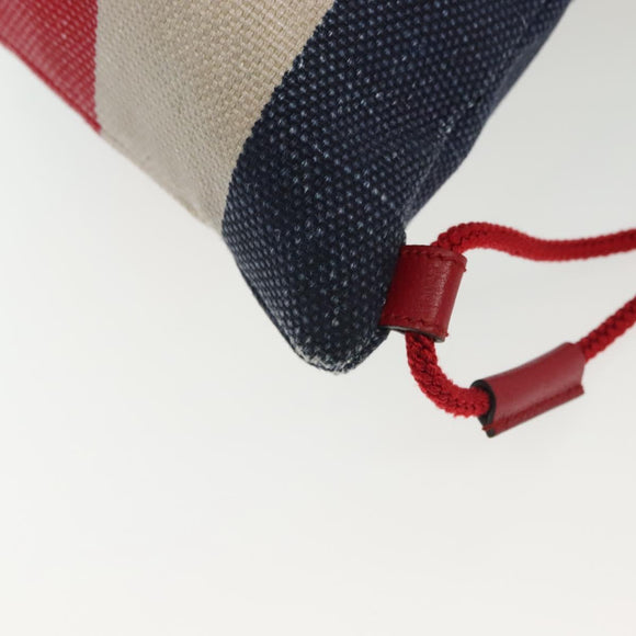 GUCCI Backpack Canvas Blue Red 473872 Auth 138454