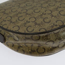 CELINE C Sulky Shoulder Bag PVC Beige Gold Auth 138455-12