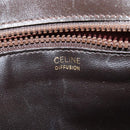 CELINE C Sulky Shoulder Bag PVC Beige Gold Auth 138455-16