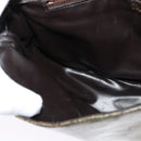 CELINE C Sulky Shoulder Bag PVC Beige Gold Auth 138455-19