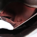 CELINE C Sulky Shoulder Bag PVC Beige Gold Auth 138455-20