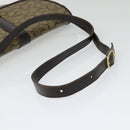 CELINE C Sulky Shoulder Bag PVC Beige Gold Auth 138455-7