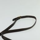 CELINE C Sulky Shoulder Bag PVC Beige Gold Auth 138455-8