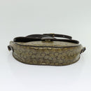 CELINE C Sulky Shoulder Bag PVC Beige Gold Auth 138455-9