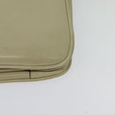 CELINE Shoulder Bag Leather Ivory Gold Auth 138458-13