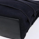 Salvatore Ferragamo Vala Hand Bag Canvas Black Gold Auth 138464-9