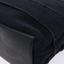 Salvatore Ferragamo Vala Hand Bag Canvas Black Gold Auth 138464-15