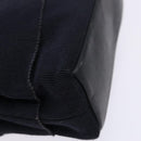 Salvatore Ferragamo Vala Hand Bag Canvas Black Gold Auth 138464-16