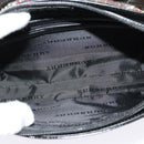 BURBERRY Nova Check Shoulder Bag Wool Brown Gold Auth 138465-11