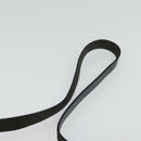 FENDI Zucchino Canvas Mamma Baguette Shoulder Bag Navy Silver Auth 138467-8