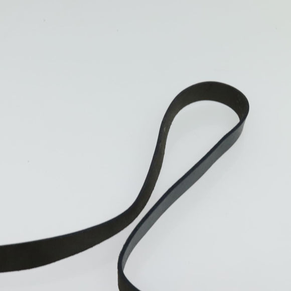 FENDI Zucchino Canvas Mamma Baguette Shoulder Bag Navy Silver Auth 138467