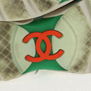 CHANEL Sneakers Tweed Multicolor CC Auth 138473M-14