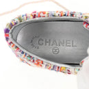 CHANEL Sneakers Tweed Multicolor CC Auth 138473M-17