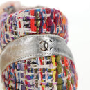 CHANEL Sneakers Tweed Multicolor CC Auth 138473M-7