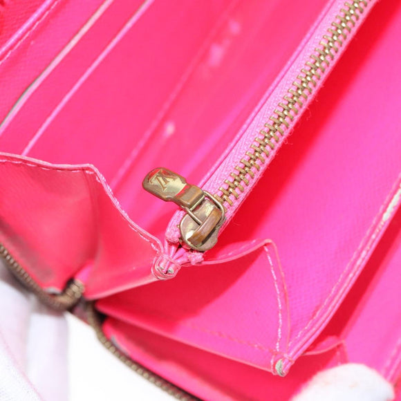 LOUIS VUITTON Monogram Graffiti Zippy Long Wallet Pink M93710 LV Auth 138475