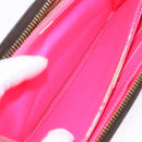 LOUIS VUITTON Monogram Graffiti Zippy Long Wallet Pink M93710 LV Auth 138475-19