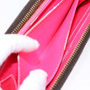 LOUIS VUITTON Monogram Graffiti Zippy Long Wallet Pink M93710 LV Auth 138475-20
