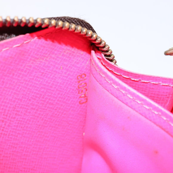 LOUIS VUITTON Monogram Graffiti Zippy Long Wallet Pink M93710 LV Auth 138475