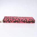 LOUIS VUITTON Monogram Graffiti Zippy Long Wallet Pink M93710 LV Auth 138475-7