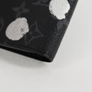 LOUIS VUITTON Monogram Eclipse (LV x YK) Portefeuille Plaza M81932 Auth 138477M-16