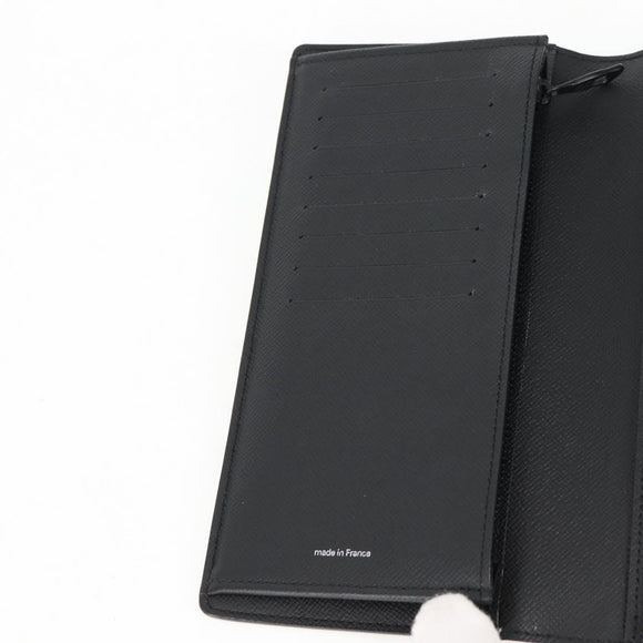 LOUIS VUITTON Monogram Eclipse (LV x YK) Portefeuille Plaza M81932 Auth 138477M