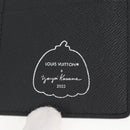 LOUIS VUITTON Monogram Eclipse (LV x YK) Portefeuille Plaza M81932 Auth 138477M-19