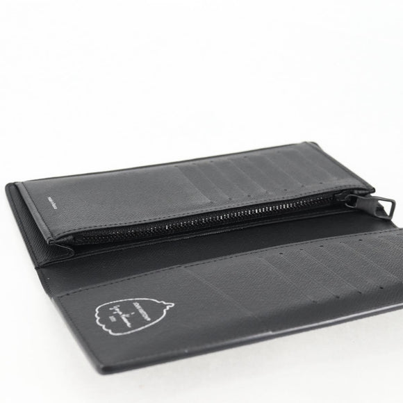 LOUIS VUITTON Monogram Eclipse (LV x YK) Portefeuille Plaza M81932 Auth 138477M