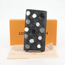 LOUIS VUITTON Monogram Eclipse (LV x YK) Portefeuille Plaza M81932 Auth 138477M-12