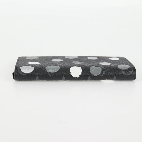 LOUIS VUITTON Monogram Eclipse (LV x YK) Portefeuille Plaza M81932 Auth 138477M