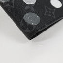 LOUIS VUITTON Monogram Eclipse (LV x YK) Portefeuille Plaza M81932 Auth 138477M-7