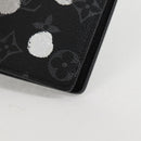 LOUIS VUITTON Monogram Eclipse (LV x YK) Portefeuille Plaza M81932 Auth 138477M-14