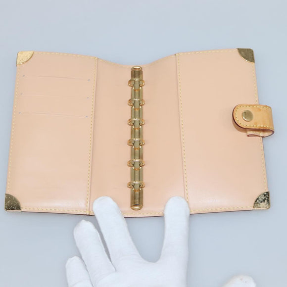 LOUIS VUITTON Multicolor Agenda PM Day Planner Cover Black R20895 Auth 138483