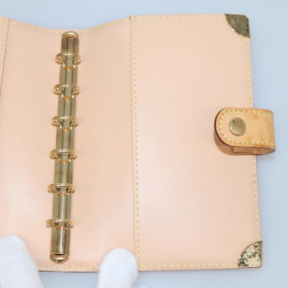 LOUIS VUITTON Multicolor Agenda PM Day Planner Cover Black R20895 Auth 138483