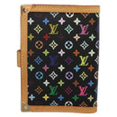 LOUIS VUITTON Multicolor Agenda PM Day Planner Cover Black R20895 Auth 138483-2