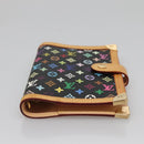 LOUIS VUITTON Multicolor Agenda PM Day Planner Cover Black R20895 Auth 138483-6