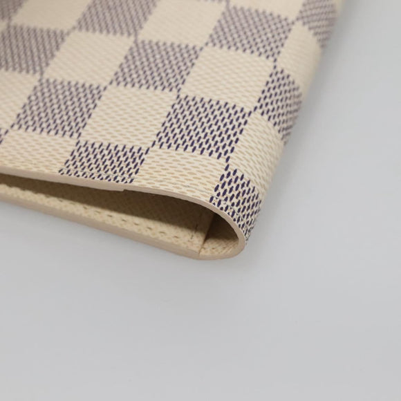 LOUIS VUITTON Damier Azur Couvel Tulle Passopole Case N60032 LV Auth 138484