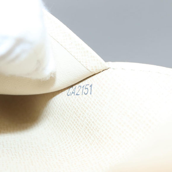 LOUIS VUITTON Damier Azur Couvel Tulle Passopole Case N60032 LV Auth 138484