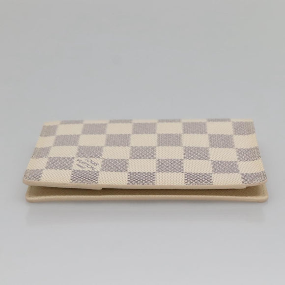 LOUIS VUITTON Damier Azur Couvel Tulle Passopole Case N60032 LV Auth 138484