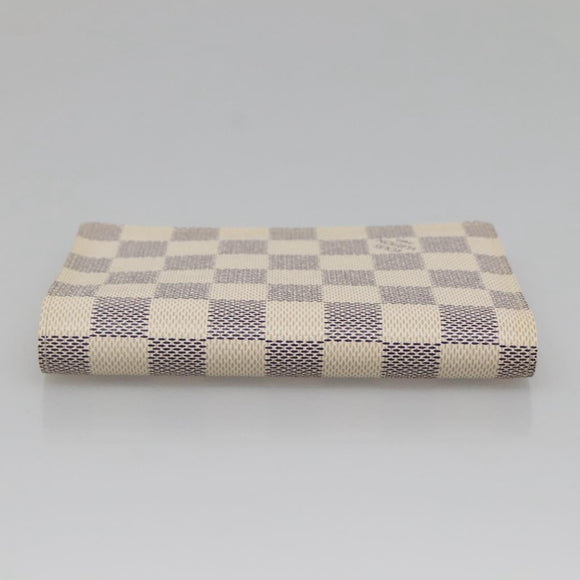 LOUIS VUITTON Damier Azur Couvel Tulle Passopole Case N60032 LV Auth 138484