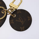LOUIS VUITTON Reverse Giant Porte Cles Illustre Charm Gold M69317 Auth 138485-4
