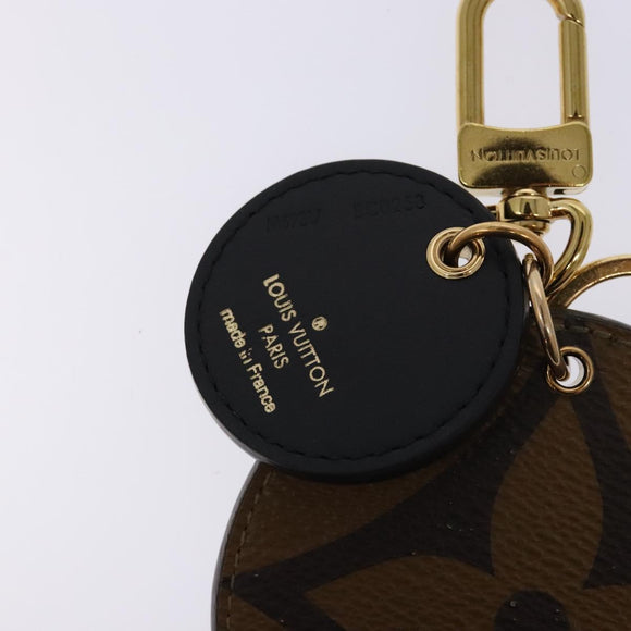 LOUIS VUITTON Reverse Giant Porte Cles Illustre Charm Gold M69317 Auth 138485