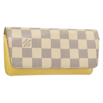 LOUIS VUITTON Damier Azur Etui Lunette Woody Glasses Case GI0388 LV Auth 138488