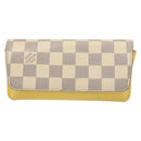 LOUIS VUITTON Damier Azur Etui Lunette Woody Glasses Case GI0388 LV Auth 138488-13