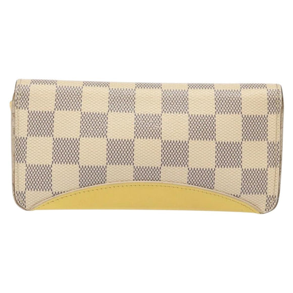 LOUIS VUITTON Damier Azur Etui Lunette Woody Glasses Case GI0388 LV Auth 138488