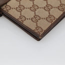 GUCCI GG Canvas Jackie Day Planner Cover Beige Silver 29961 Auth 138492-16