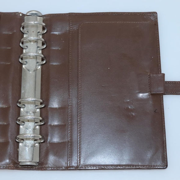 GUCCI GG Canvas Jackie Day Planner Cover Beige Silver 29961 Auth 138492