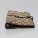 GUCCI GG Canvas Jackie Day Planner Cover Beige Silver 29961 Auth 138492-6